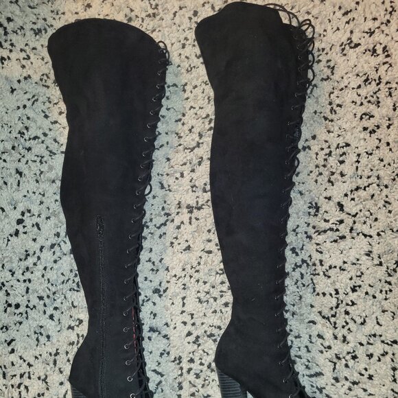 Liliana Lace Up Heel Boot - Picture 6 of 11